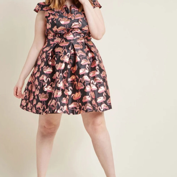 Modcloth "Personal Boldness" in Flamingos - Picture 7 of 7